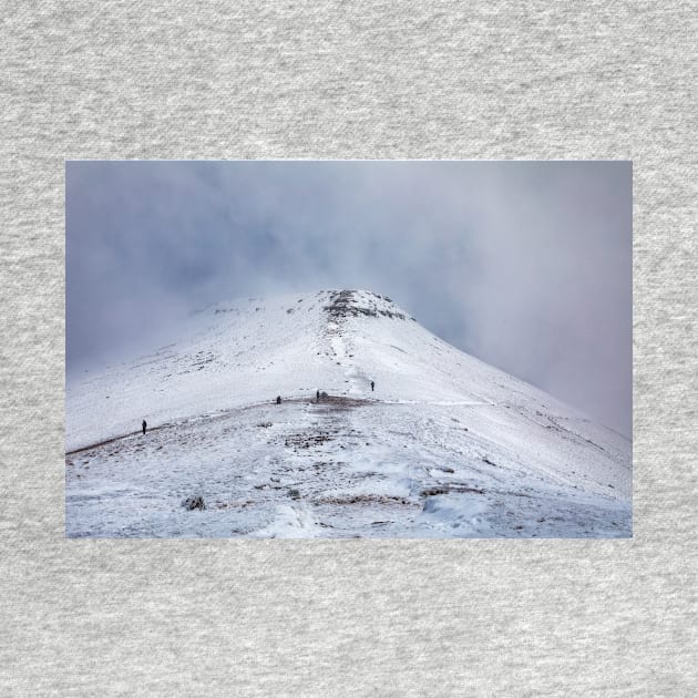 A snowy Corn Du in the Brecon Beacons National Park by dasantillo